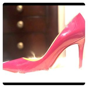 Christian Louboutin 100mm Red Patent Leather Pumps